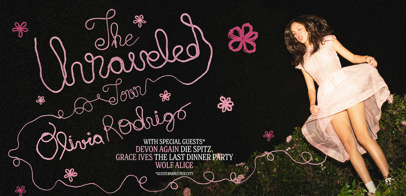 Olivia Rodrigo: The Unraveled Tour artwork