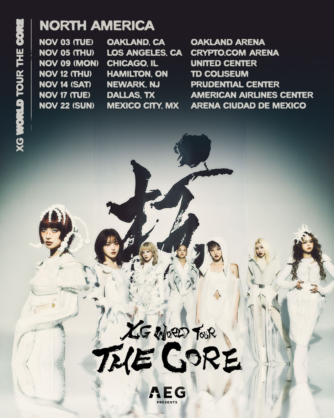 XG: World Tour The Core artwork